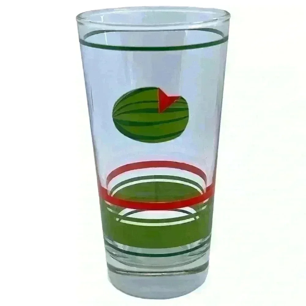 Set of 6 watermelon drinking glasses